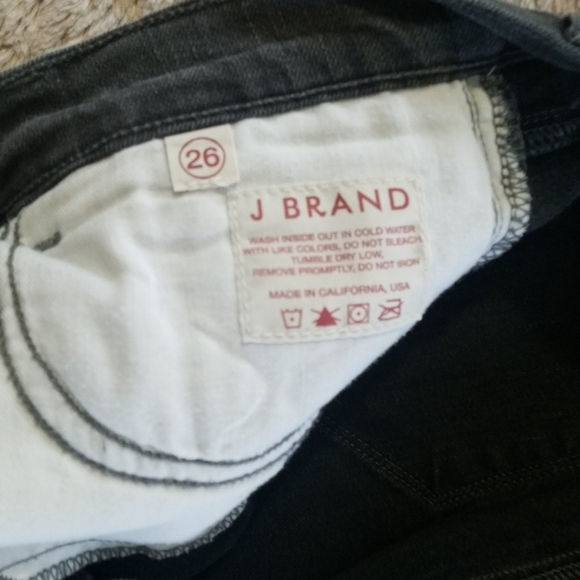J BRAND GHOST SKINNY LEG GREY WASH JEAN SZ26 EUC - Picture 7 of 8